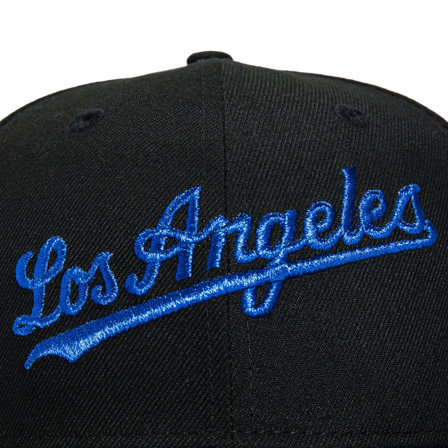 New Era 59Fifty Los Angeles Dodgers 40th Anniversary Patch Snapback Hat - Black & Royal Blue - Official MLB Baseball Cap for Men & Women - Perfect for Games, Fan Gear & Streetwear Fashion