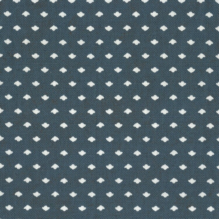 READY TO SHIP Maresca Calico Dot Navy Blue Designer Throw Pillows - Perfect for Living Room Sofa, Bedroom Decor & Home Styling