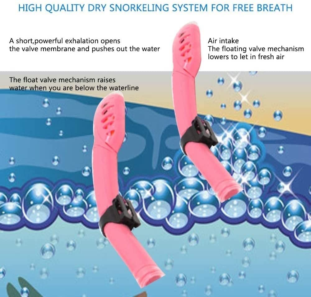 Premium Snorkel Set for Adults - Tempered Glass & Silicone Diving Mask with Dry Snorkel - Anti-Fog Swimming Goggles for Scuba Diving, Snorkeling, Freediving - Yellow - Perfect for Ocean Adventures, Beach Vacations & Underwater Exploration