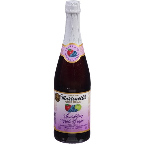 Martinelli's Sparkling Apple Grape Juice - 12 Pack (25.4 Fl Oz Each) | Refreshing Non-Alcoholic Beverage for Parties, Celebrations & Family Gatherings