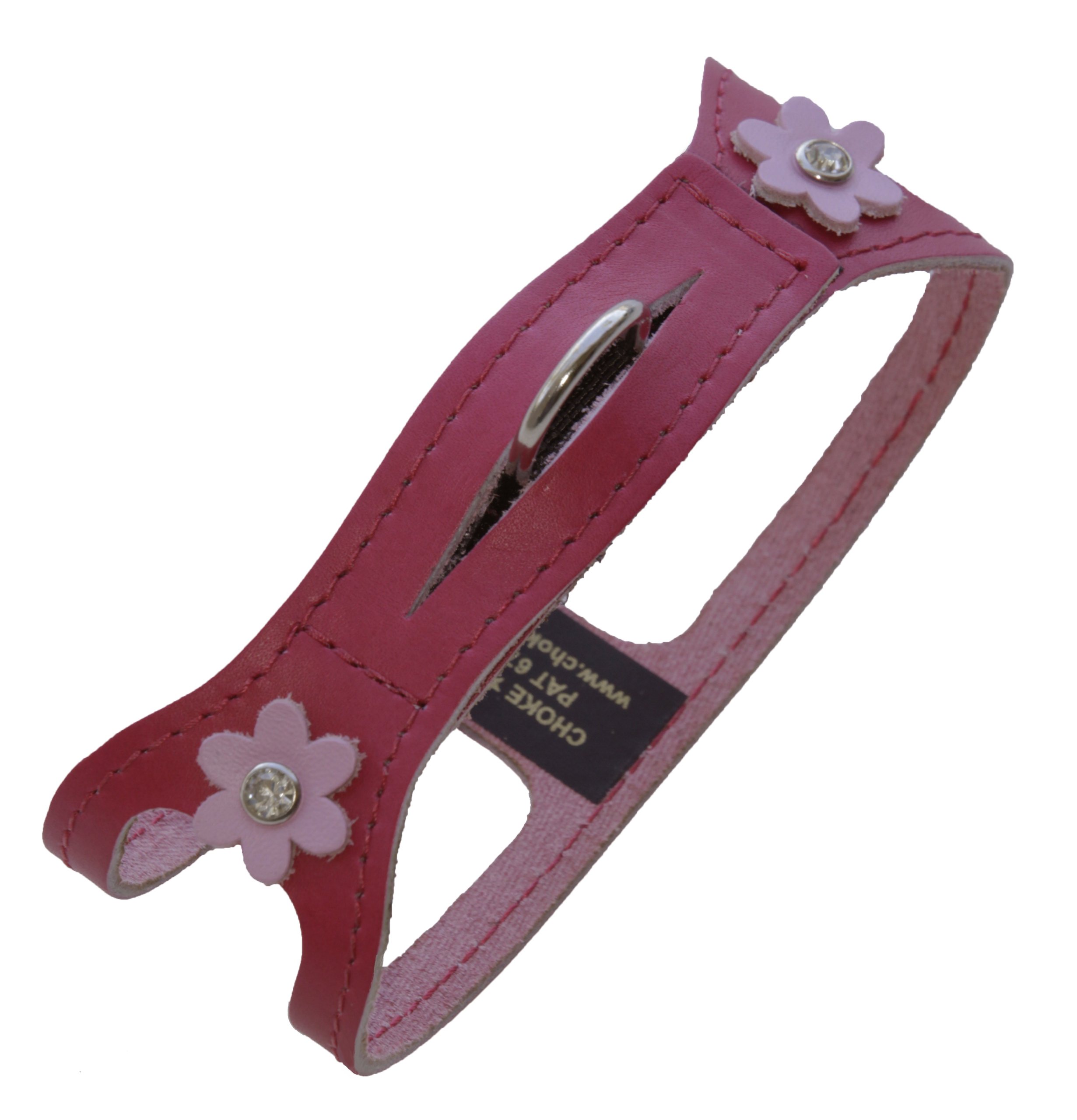 20-Inch Pet Shoulder Collar - Non-Metallic Raspberry Rose Dog Harness for Small to Medium Dogs - Perfect for Walks, Hiking & Outdoor Adventures