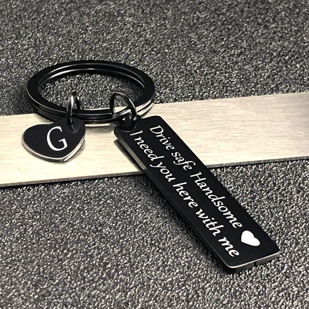 Drive Safe Keychain - Thoughtful Gifts for Boyfriend, Husband & Men | Valentine's Day, Anniversary & Christmas Present | Car Accessories for Safe Driving & Travel Protection