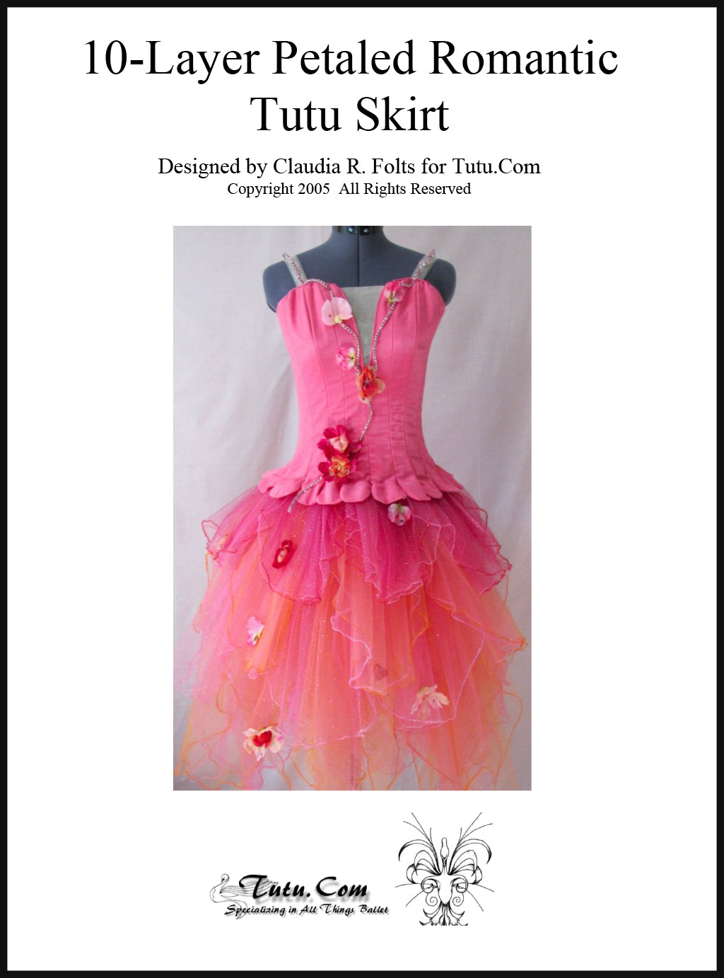 10-Layer Floral Petal Romantic Tutu Skirt for Girls - Perfect for Ballet, Dance Recitals, Princess Costumes & Photo Shoots