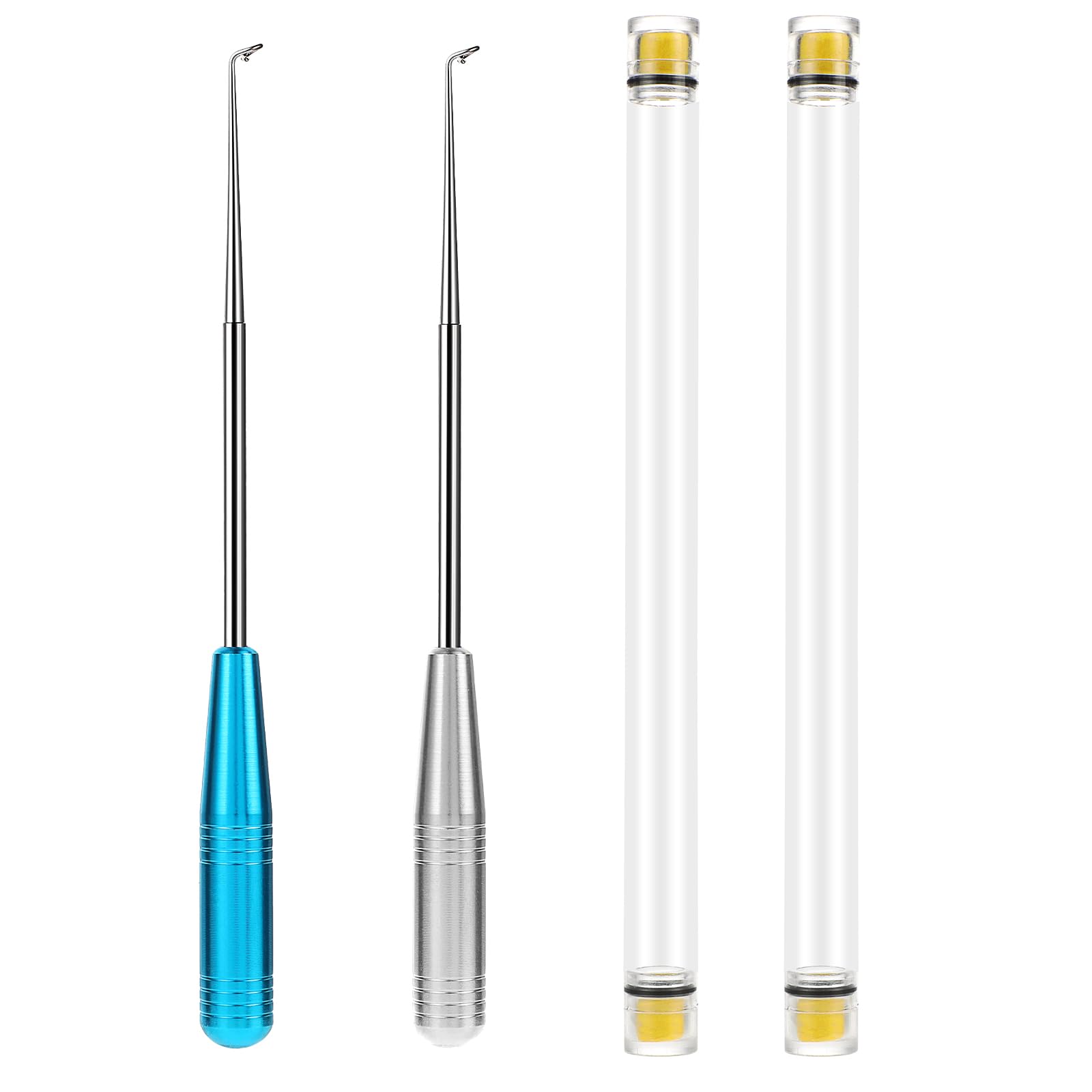 2PCS Fishing Hook Remover Tool - Quick Release Fish Hook Extractor & Safe Unhooking Device for Catch and Release Fishing - Ideal for Bass, Trout, and Saltwater Anglers