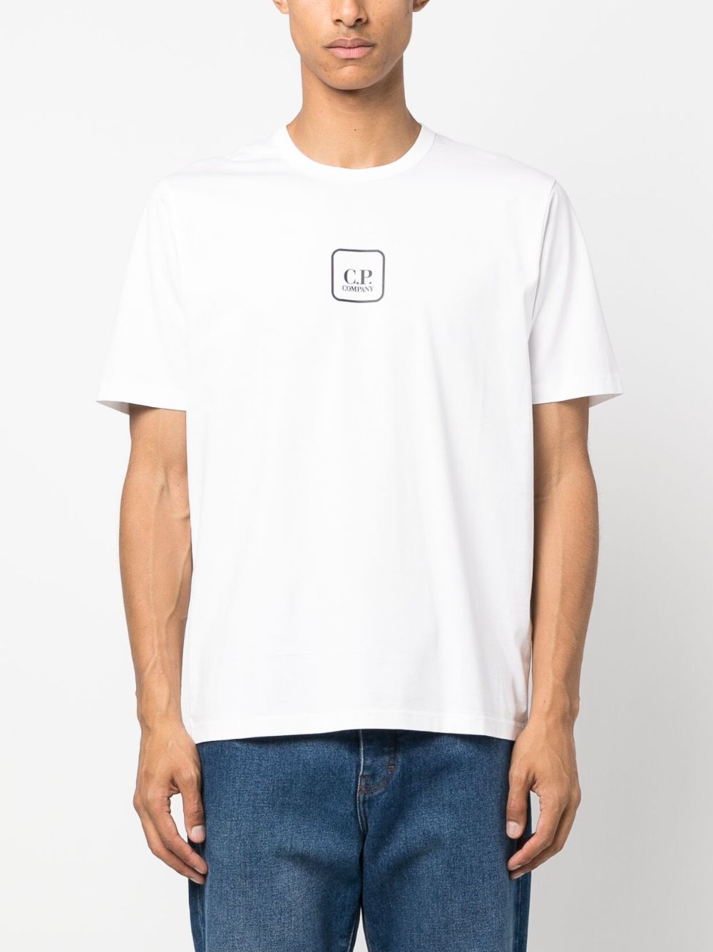 CP Company Metropolis T-Shirts & Polos for Men - Premium White Cotton Casual Shirts - Perfect for Streetwear, Work & Everyday Outfits