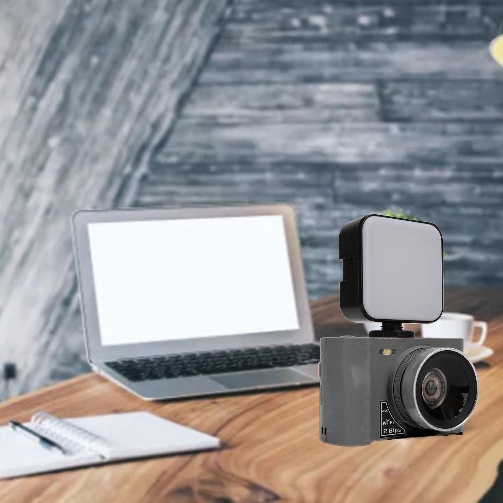 2.5K Vlogging Camera with Fill Light - 24MP 16X Digital Zoom Compact Digital Camera for Beginners & Teens, Webcam with Pause Function (Black) | Perfect for YouTube Videos, Travel Photography & Live Streaming