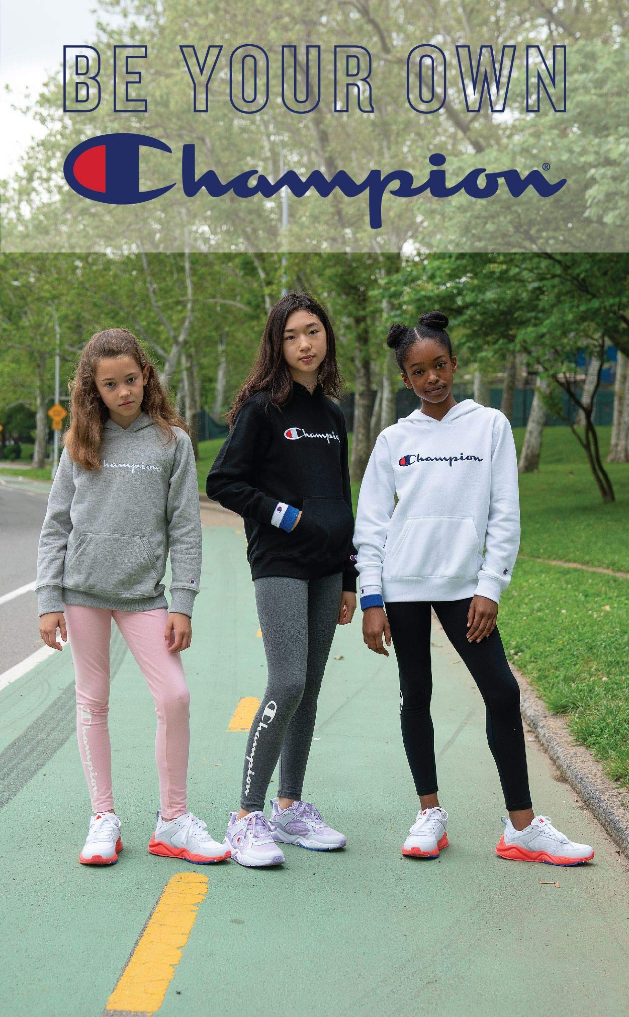 Champion Girls' Fleece Sweatpants for Kids - Soft & Comfortable Jogger Pants for Girls - Perfect for School, Play & Lounge Wear