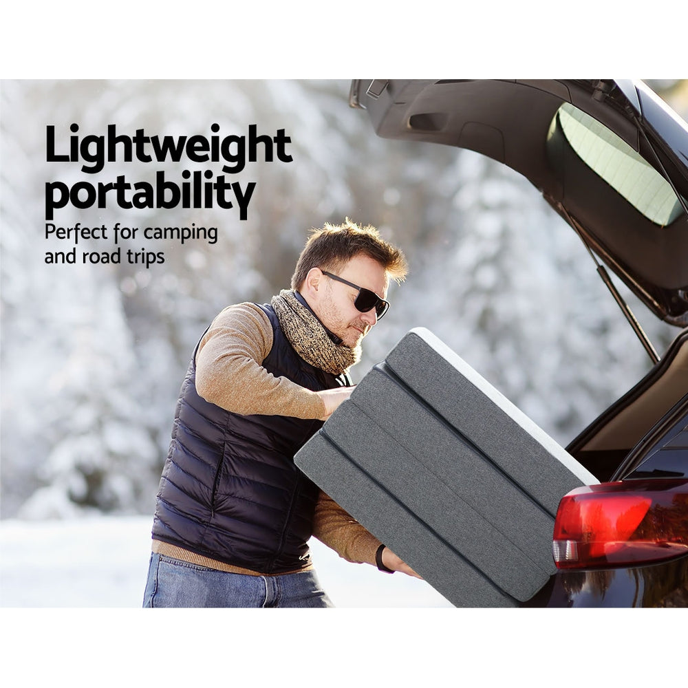 Foldable Portable Camping Mattress - Lightweight Floor Bed for Indoor & Outdoor Use - Perfect for Camping, Travel, Guest Room & Sleepovers