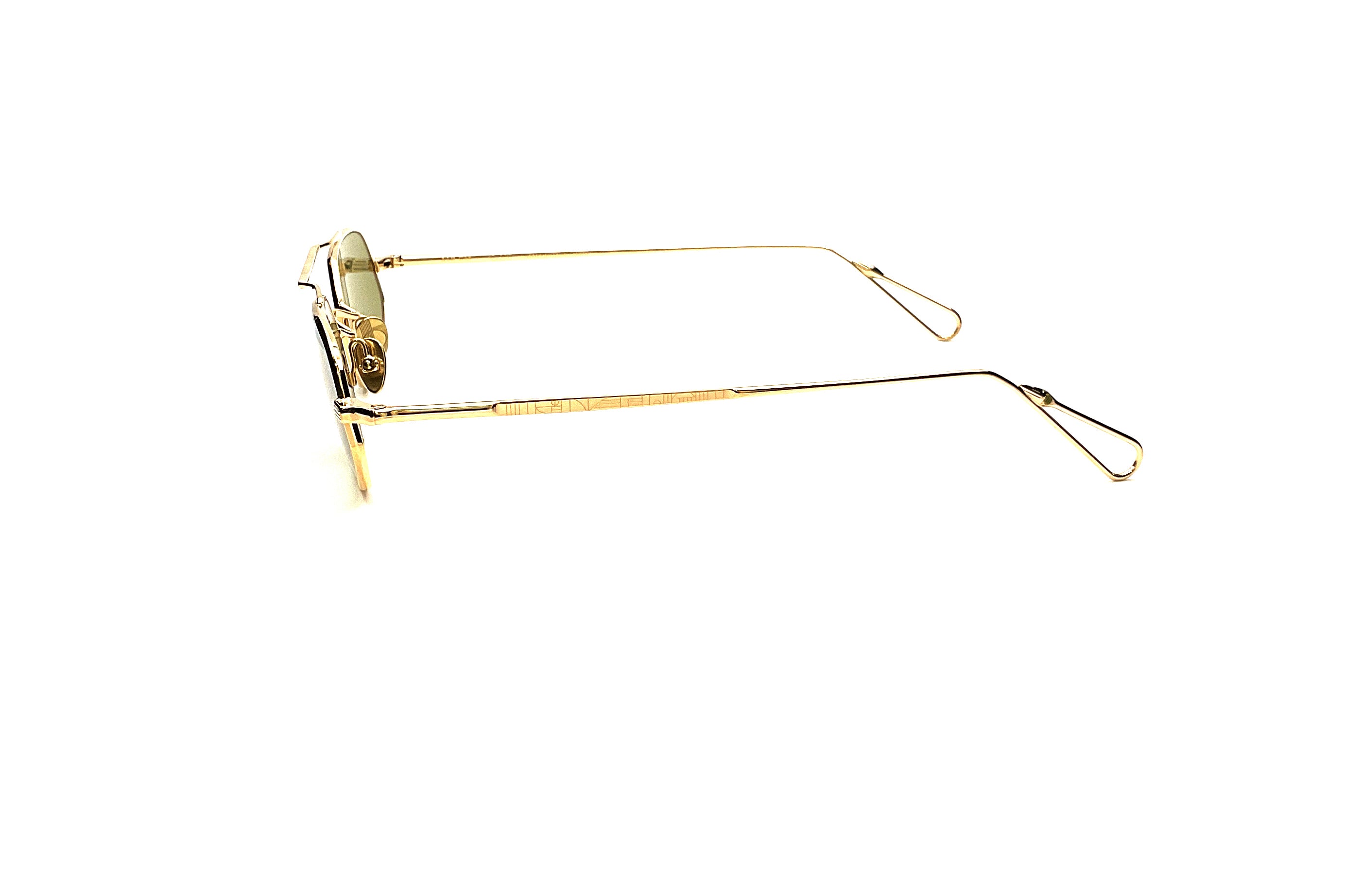 Ahlem Pont Lincoln Sunglasses - Champagne & Khaki Light Frame - Luxury UV Protection for Outdoor Activities, Travel, and Fashion
