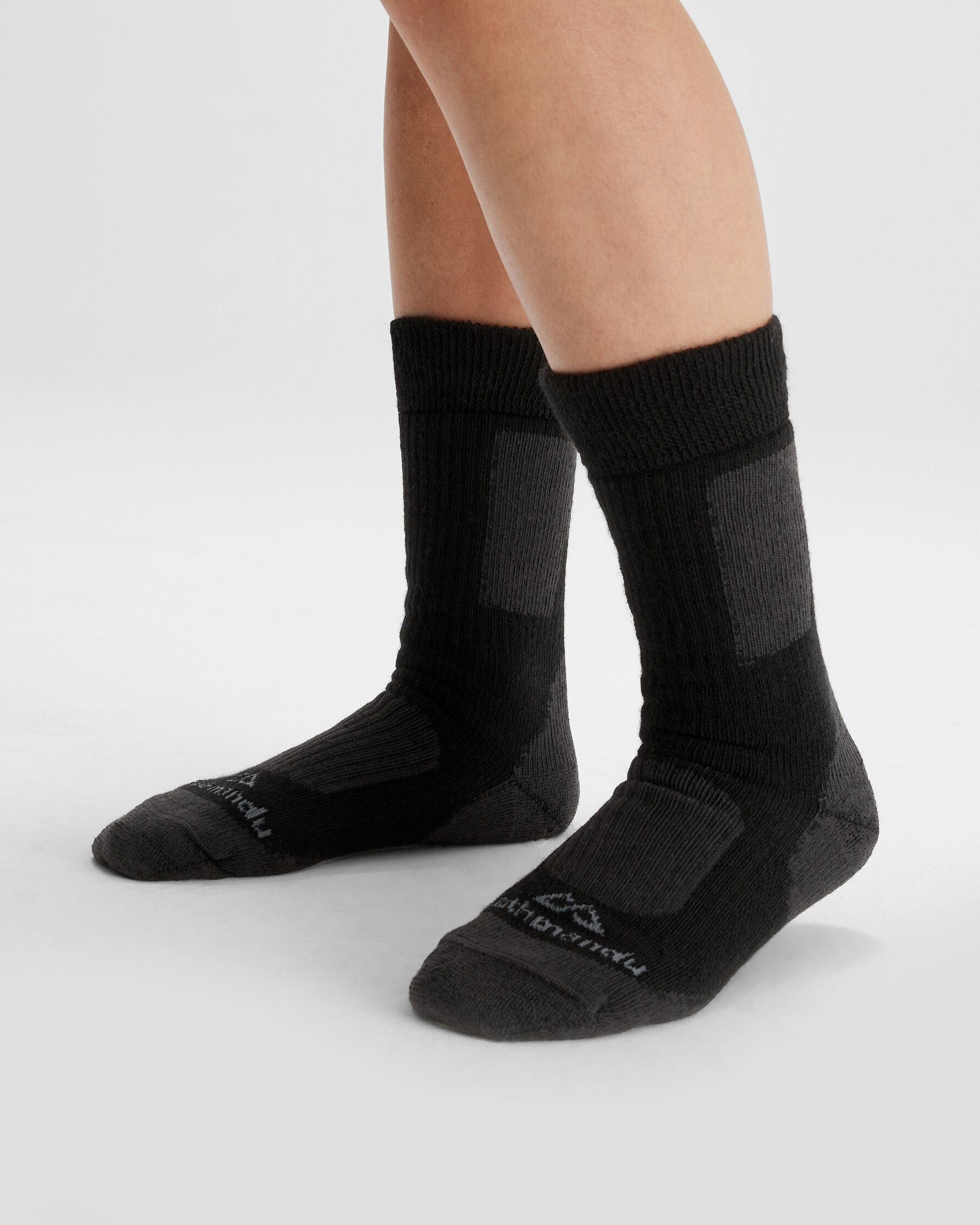 Thermo Socks - 2 Pack Thermal Winter Socks for Men & Women - Black & Grey - Perfect for Hiking, Skiing & Cold Weather Activities