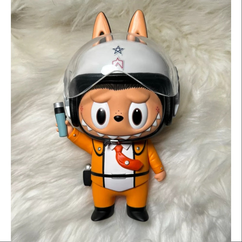 Labubu The Monsters 100% Labubu ULTRAMAN Orange LIMITED Edition Collectible Figure - Perfect for Anime Fans, Ultraman Collectors, and Home Decor Display