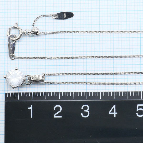 18K White Gold White Topaz Necklace for Women - Elegant Birthstone Jewelry Gift for Anniversary, Valentine's Day & Special Occasions