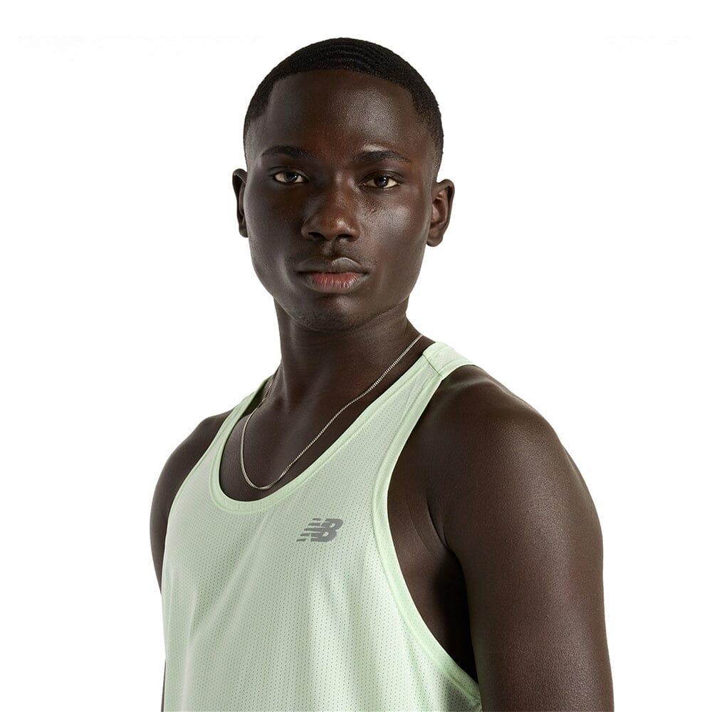 New Balance Men's Running Singlet - Lightweight & Breathable Workout Top for Jogging, Gym & Training - Comfortable Athletic Shirt for Active Lifestyles