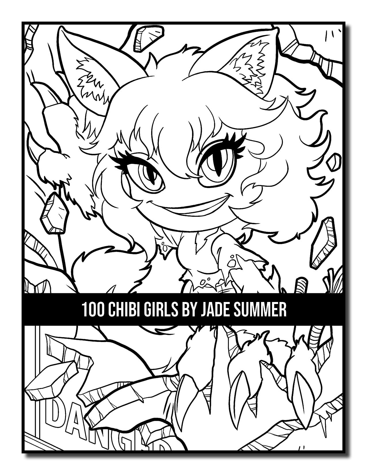 100 Chibi Girls: Cute & Fantasy Adult Coloring Book with Horror & Christmas Themes - Perfect for Stress Relief, Gifts & Creative Relaxation