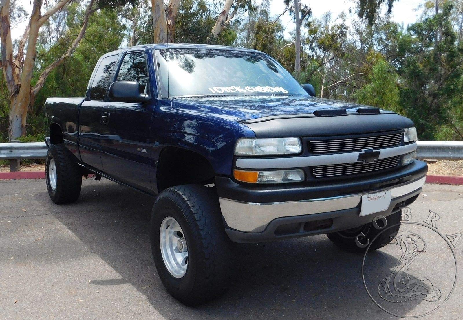 Chevy Silverado Hood Bra Cover for 1999-2002 Models | Durable Car Bonnet Mask Protector | Perfect for Road Trips & Off-Road Adventures