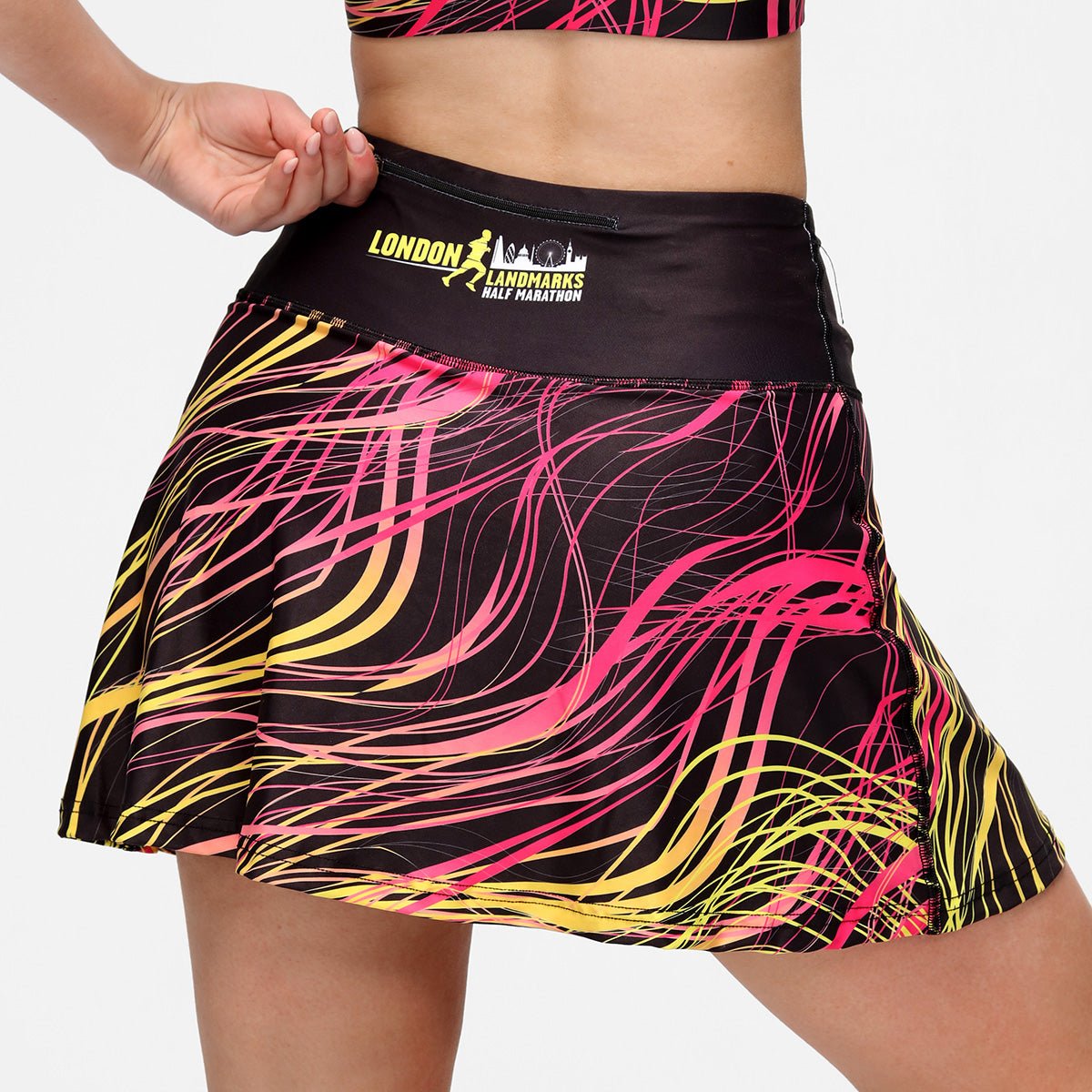 LLHM Sounds of London Skort - Women's Stylish Athletic Skirt Shorts for Running, Yoga & Tennis - Comfortable & Trendy Activewear