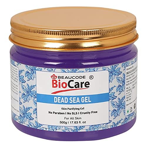 Beaucode BioCare Dead Sea Face Gel 500Gm - Hydrating & Nourishing Facial Gel for Women & Men, All Skin Types | Paraben-Free, SLS-Free, Sulphate-Free, Cruelty-Free | Daily Moisturizer for Dry, Sensitive & Acne-Prone Skin