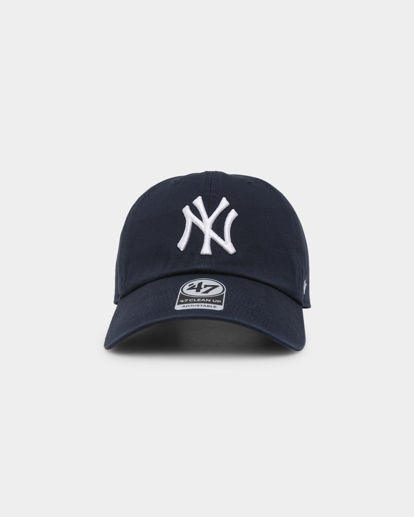 47 Brand Men's New York Yankees '47 Clean Up Adjustable Strapback Hat - Navy Blue Baseball Cap for Yankees Fans, Game Day & Casual Wear