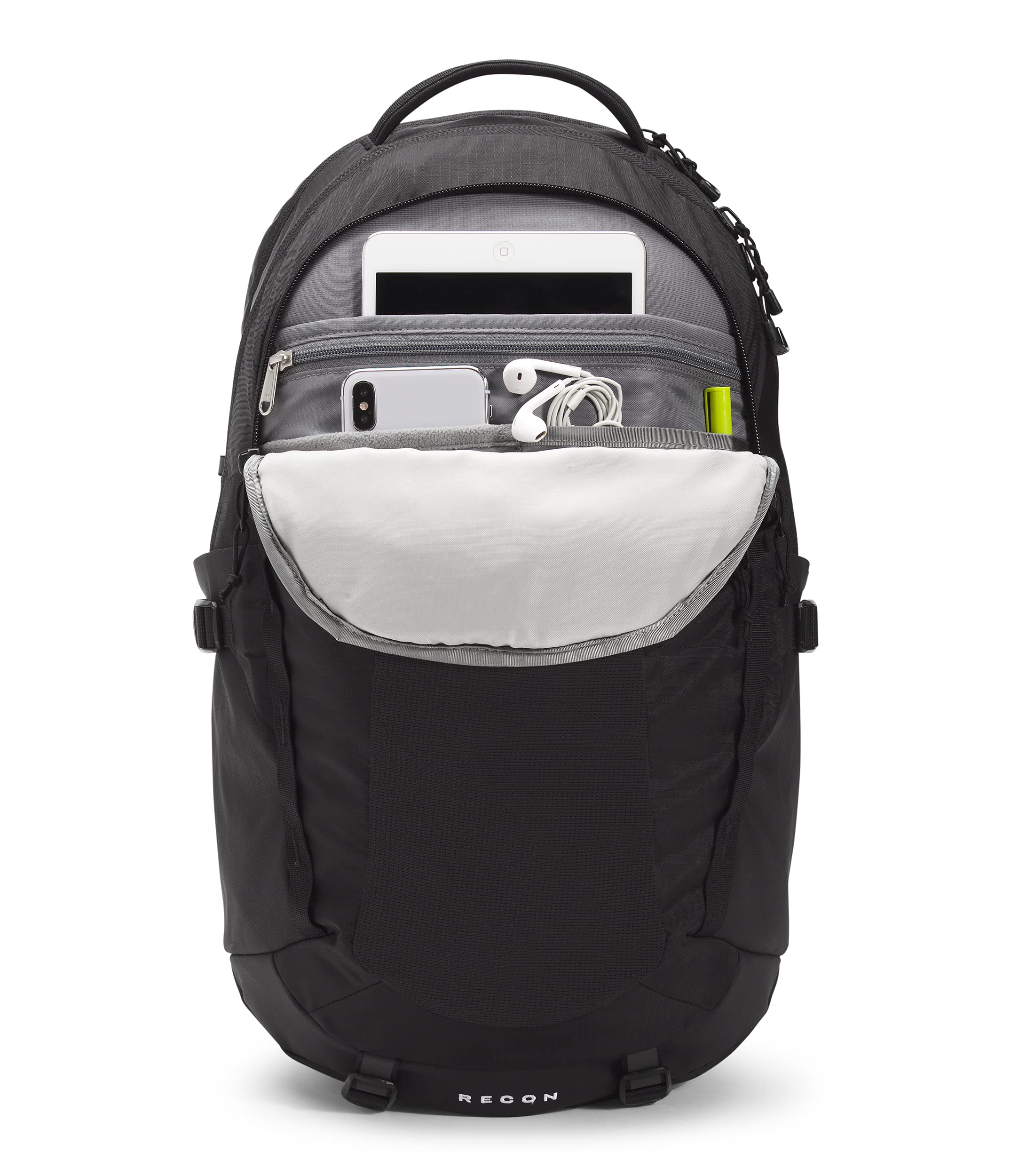 THE NORTH FACE Women's Recon Everyday Laptop Backpack - TNF Black, Water-Resistant, 15.6 Inch Laptop Compartment - Perfect for Work, School & Travel