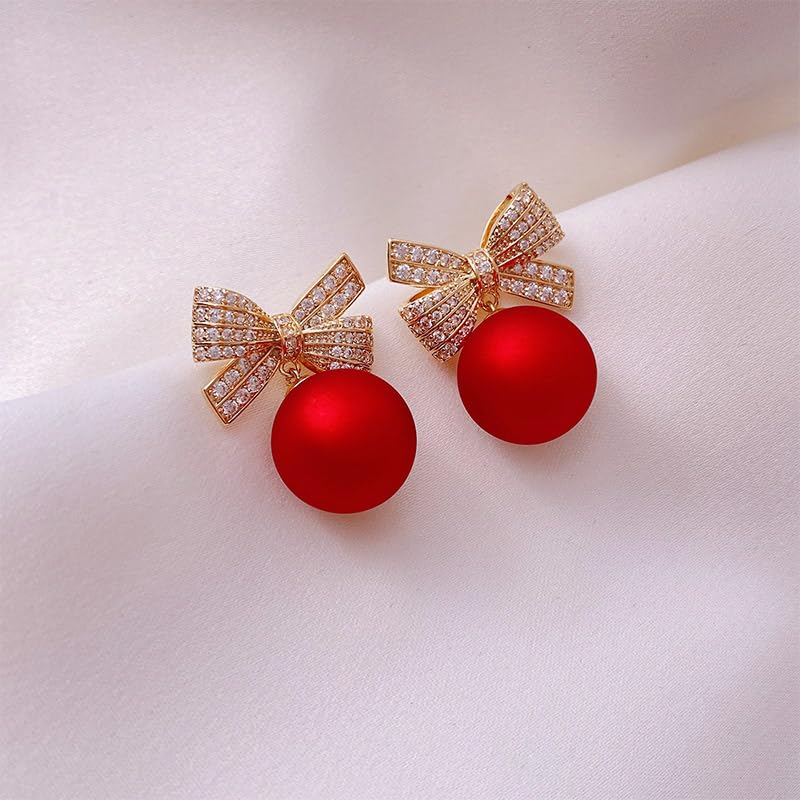 9 Pairs Christmas Dangle Stud Earrings Set - Holiday Tree Jingle Bell Snowflake Earrings for Women - Perfect for Xmas Parties, Gift Giving & Festive Celebrations