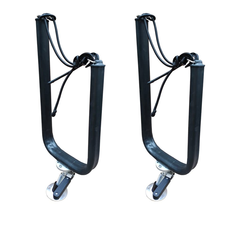 Brocraft Premium SUP Paddle Board Rack for Boats - Heavy Duty Kayak & SUP Storage System with Rod Holder (Set of 2) - Perfect for Fishing Boats, Yachts & Water Sports Enthusiasts
