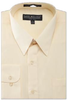 Daniel Ellissa DS3001 Soft Butter Convertible Cuff Basic Dress Shirt for Men - Perfect for Office, Business Meetings & Formal Events