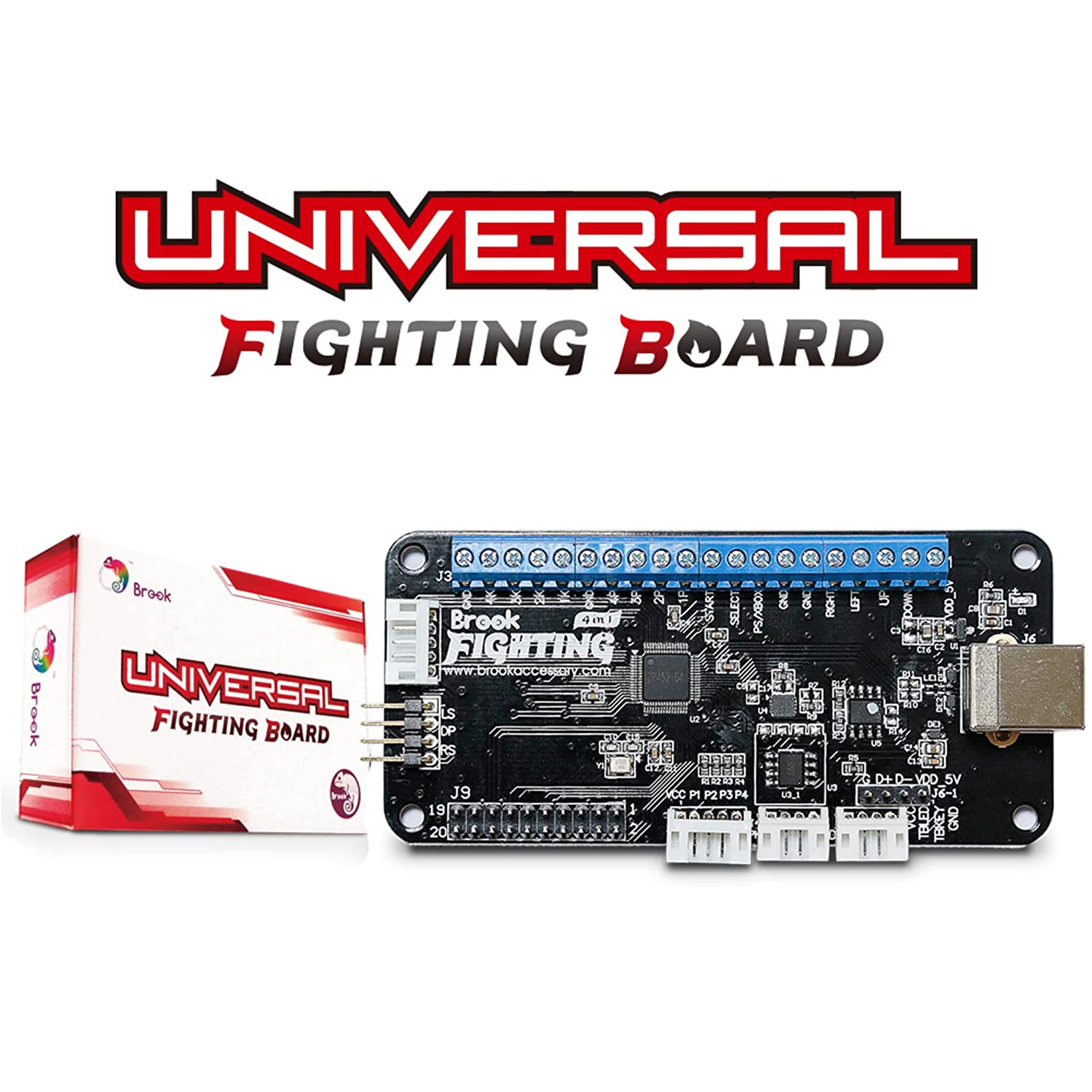 Universal Fighting Board with Headers - Arcade Game Controller for PC, PS4, Xbox - Perfect for Fighting Games, Retro Gaming, and Esports Tournaments