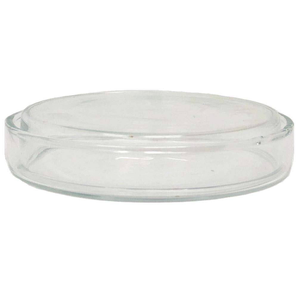 100mm Borosilicate Glass Petri Dish with Lid - Lab-Grade, Sterilizable, Case of 60 - Ideal for Microbiology, Cell Culture & Scientific Experiments