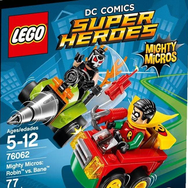 Lego Mighty Micros: Robin vs. Bane 76062 Superhero Building Kit - Fun Action-Packed Playset for Kids & Collectors | Perfect for Birthday Gifts & Superhero Battles