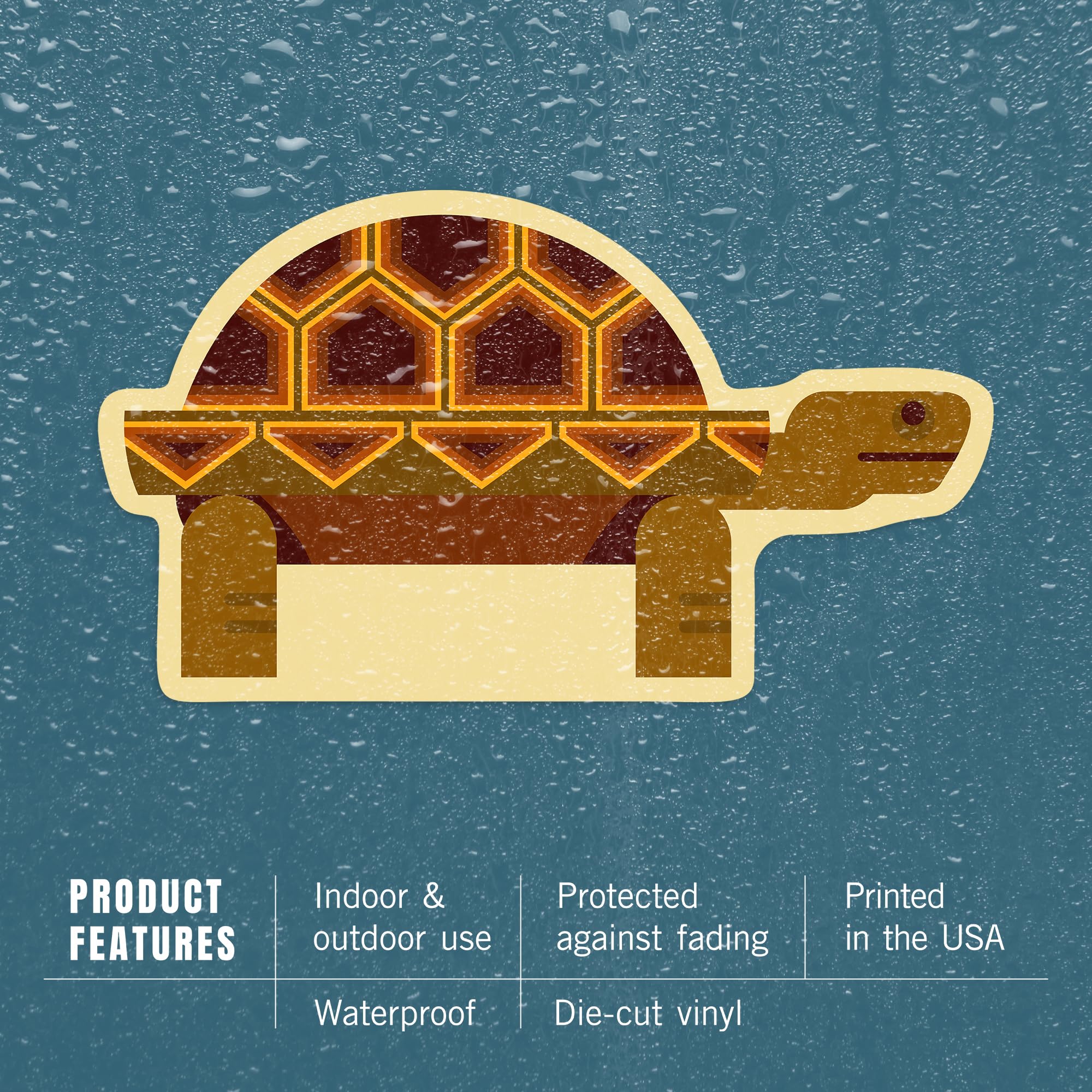 Premium Geometric Tortoise Die Cut Vinyl Stickers 1-3 Inch - Waterproof Decals for Cars, Laptops, Water Bottles & Coolers - Perfect for DIY Crafts, Scrapbooking & Personalizing Your Belongings