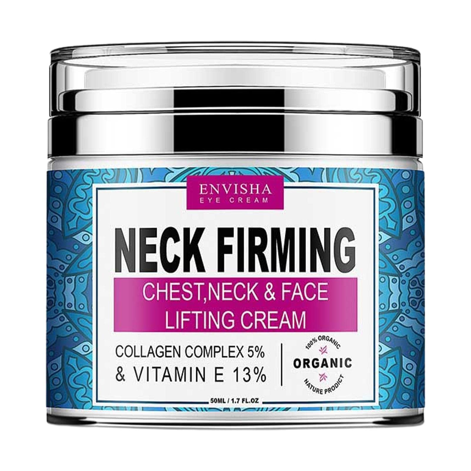Premium Anti-Aging Neck Firming Cream with Collagen - Dark Spot Corrector & Skin Tightening Moisturizer for Face & Décolleté | Reduces Fine Lines & Wrinkles | Perfect for Nighttime Skincare Routine & Daily Anti-Aging Care
