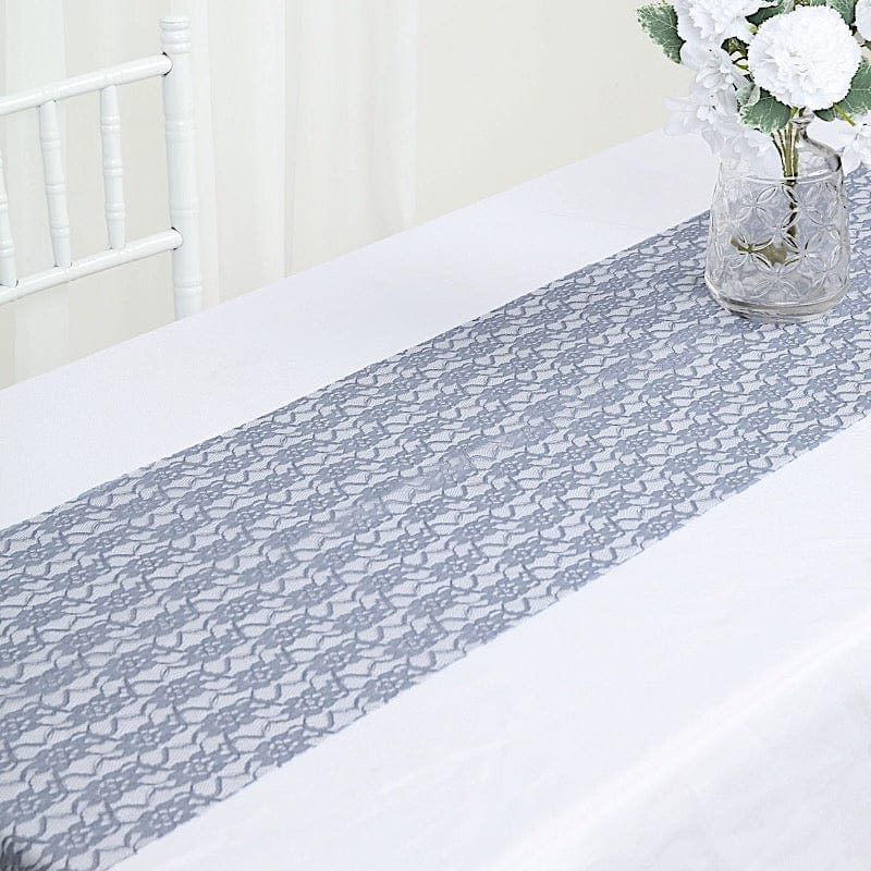Elegant Wedding Lace Floral Table Runner - White Decorative Bridal Party Decor for Reception, Banquet & Home Dining - Perfect for Weddings, Anniversaries & Special Events