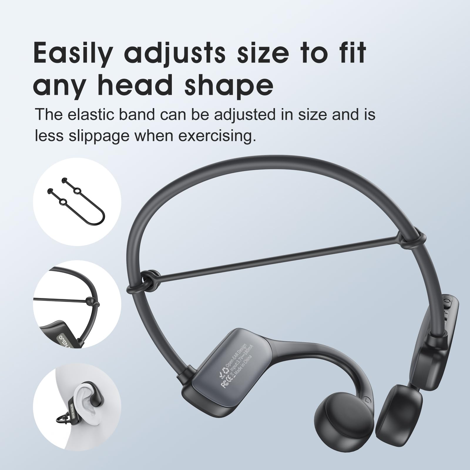 ANINUALE Bone Conduction Headphones Bluetooth 5.3 - IP68 Waterproof Wireless Open-Ear Headphones with 32GB MP3 Player for Swimming, Running, Diving, Cycling - Perfect for Workouts, Outdoor Sports & Water Activities
