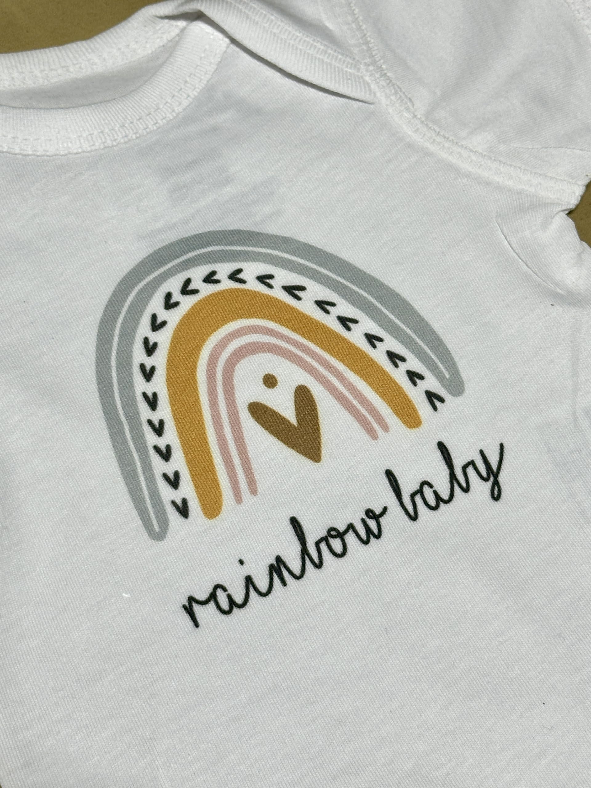 Rainbow Baby Pregnancy Announcement IVF Infertility Warrior Baby Romper - Gender Reveal Bodysuit for Newborns & Special Occasions