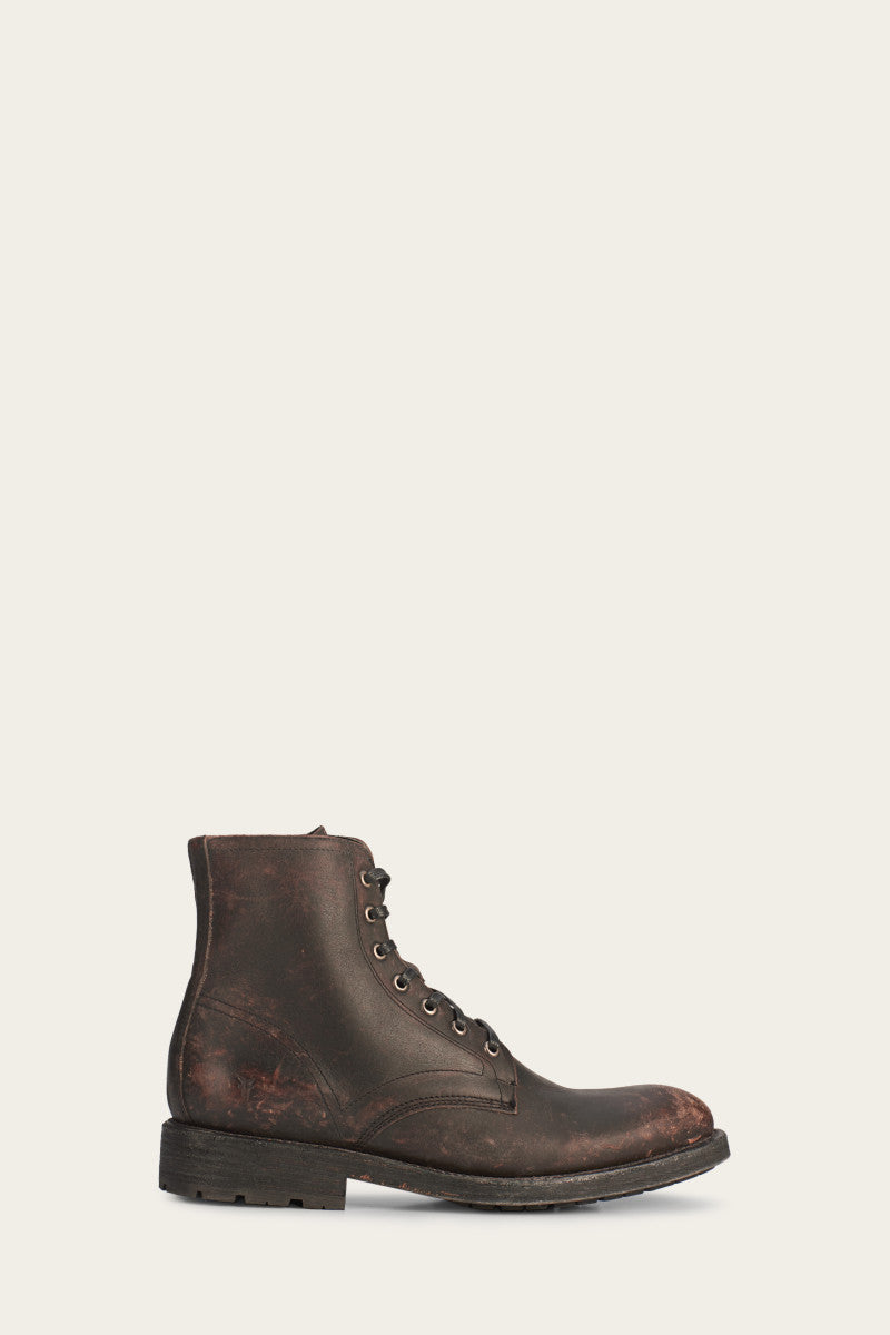Vintage Black Bowery Lace Up Boots - Stylish Leather Ankle Boots for Women | Perfect for Casual Outfits, Office Wear & Date Nights