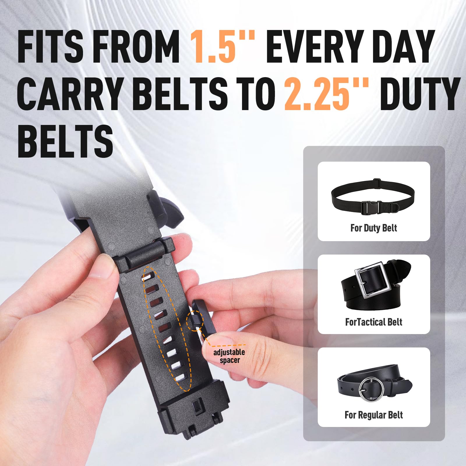 Universal Radio Belt Holster - Adjustable 1.5