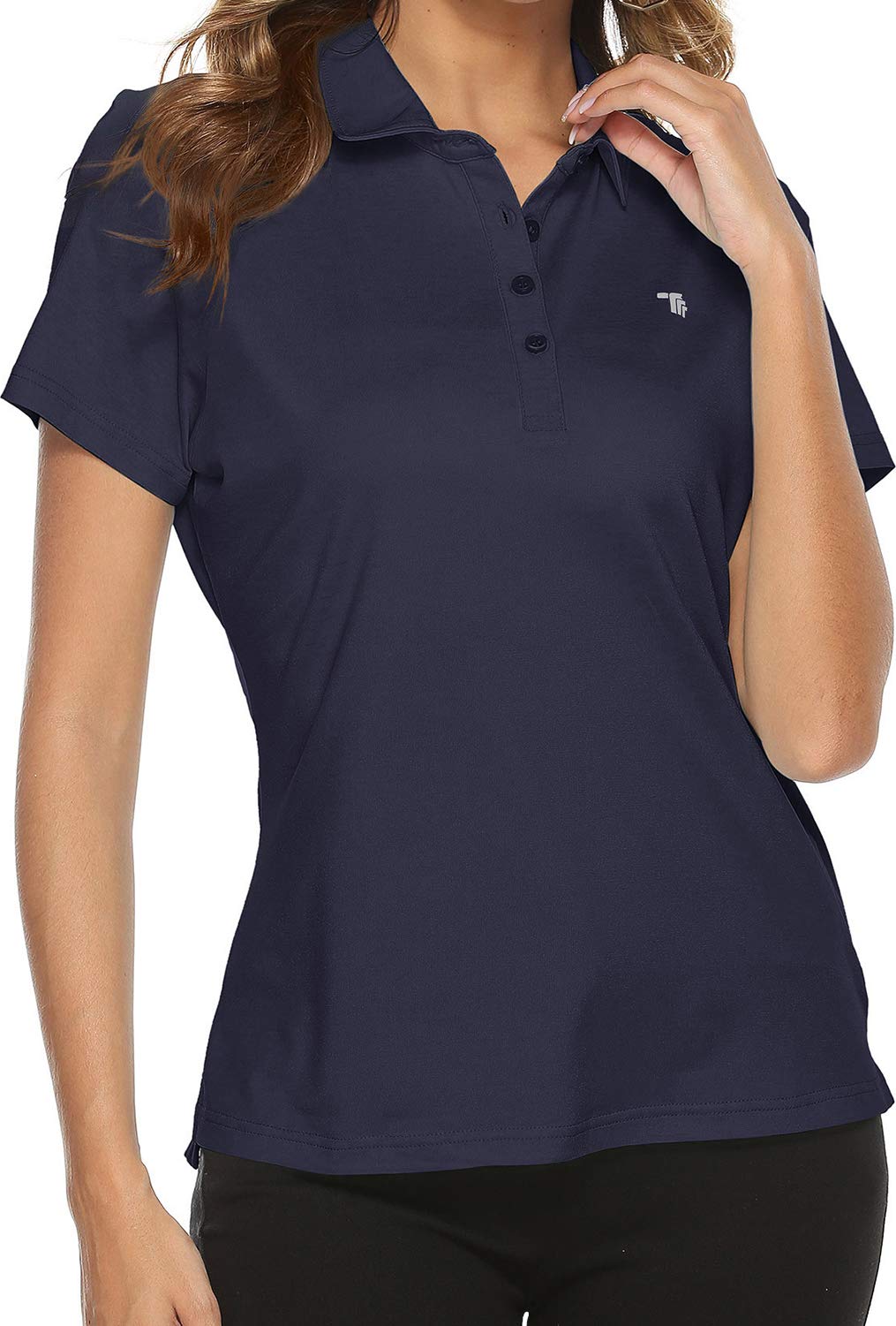 Women's Moisture Wicking Golf Polo Shirts - Breathable Short Sleeve Ladies Golf Tops for Summer - Perfect for Golf Course, Driving Range & Casual Wear