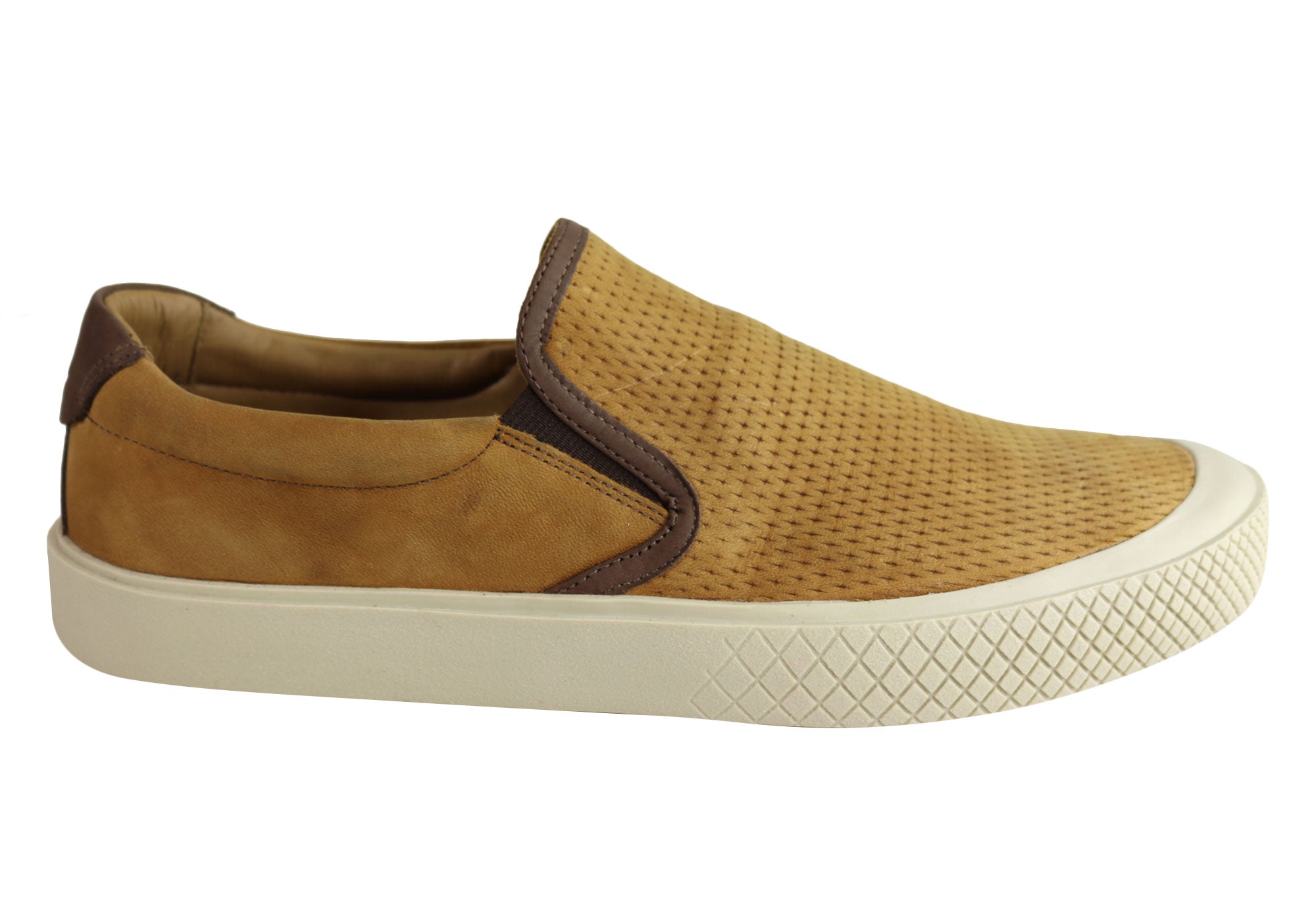 Ferricelli Justin Men's Leather Casual Shoes with Cushioning - Handmade in Brazil - Perfect for Work, Travel & Everyday Comfort