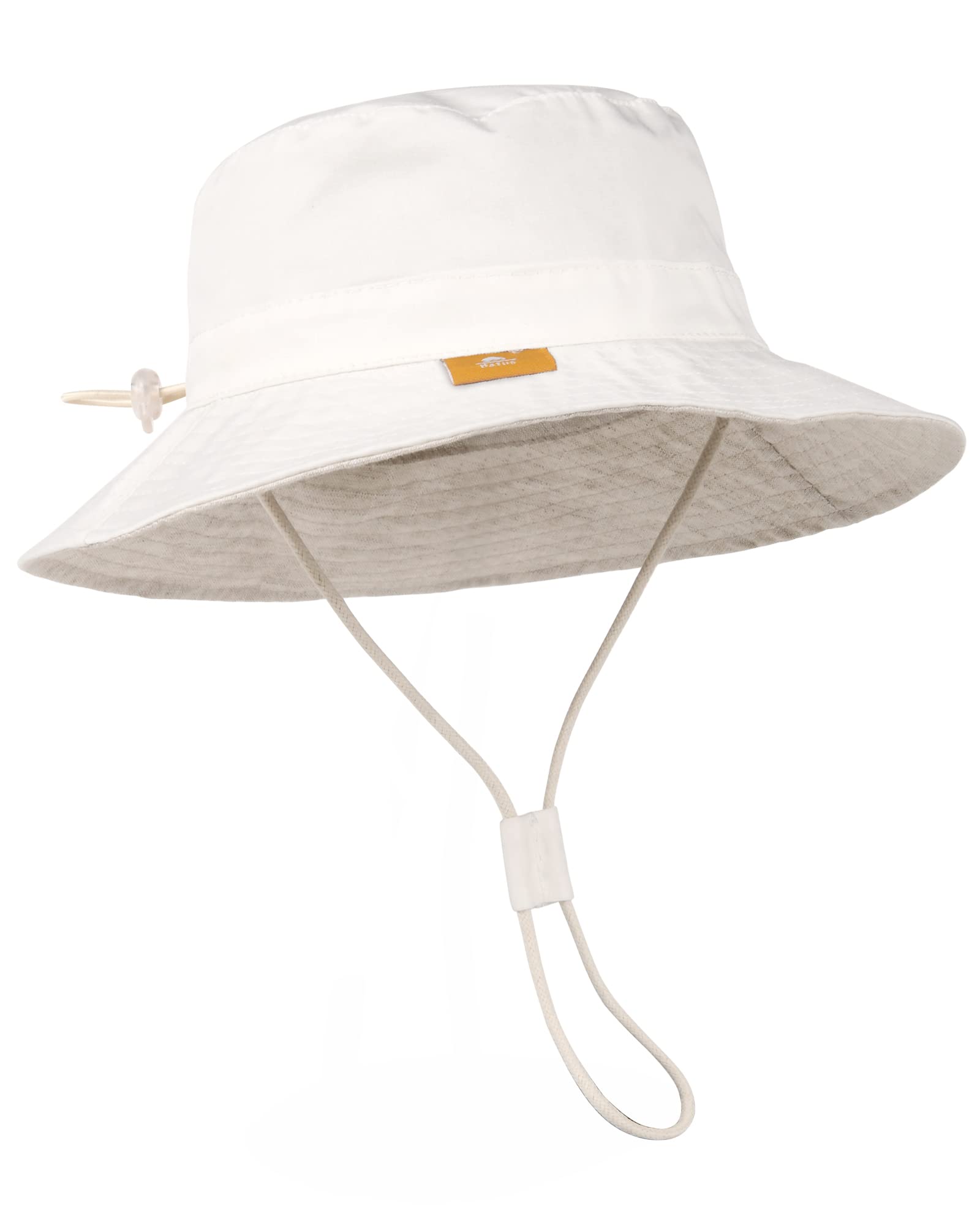 Baby Sun Hat for Boys & Girls - UPF 50+ UV Protection Summer Bucket Hat for Toddlers & Kids - Soft Cotton Beach Hat for Outdoor Play, Pool, Park & Travel