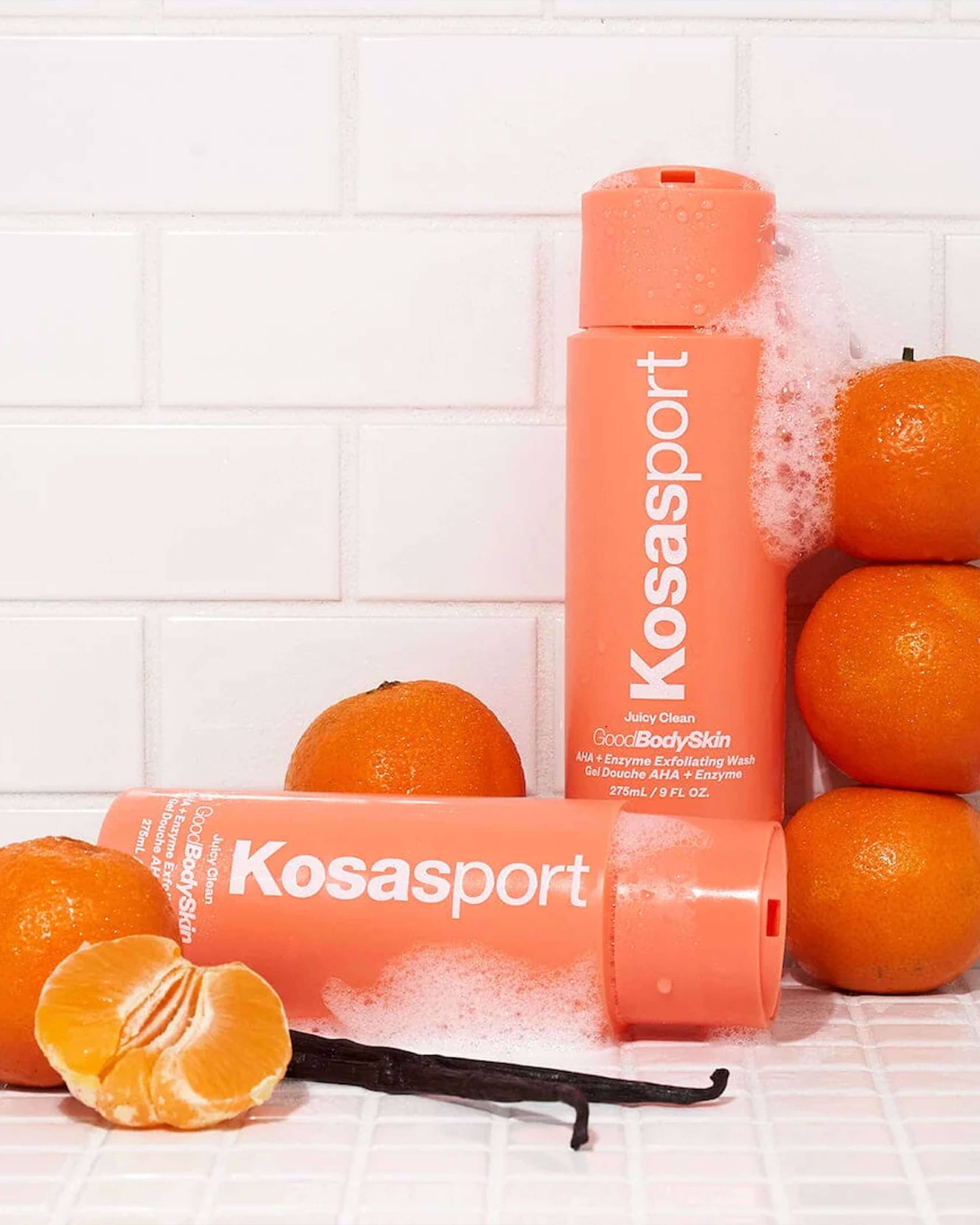 Exfoliating Body Wash with AHA & Enzymes for Smooth Skin - Gentle Cleanser for Dry & Rough Skin - Perfect for Daily Shower & Post-Workout Use