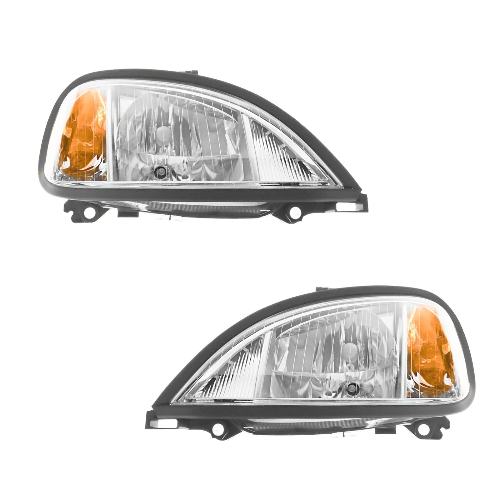 Freightliner Columbia Headlight Assembly Set - Driver & Passenger Side Compatible with 2004-2017 Models | Durable Replacement Headlights for Improved Night Driving Safety