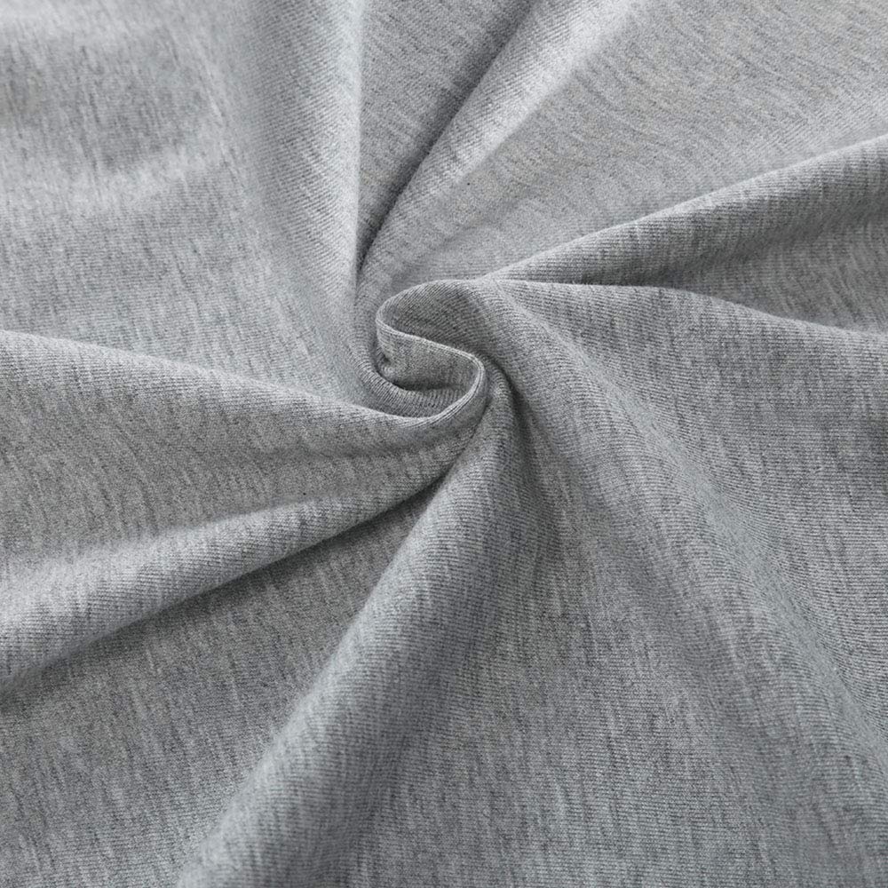 Premium Soft Jersey Cotton Body Pillow Cover 20x54 Inches - Cooling Zippered Pillowcase for Adults (Light Grey) | Perfect for Side Sleepers, Pregnancy Support & Anime Enthusiasts