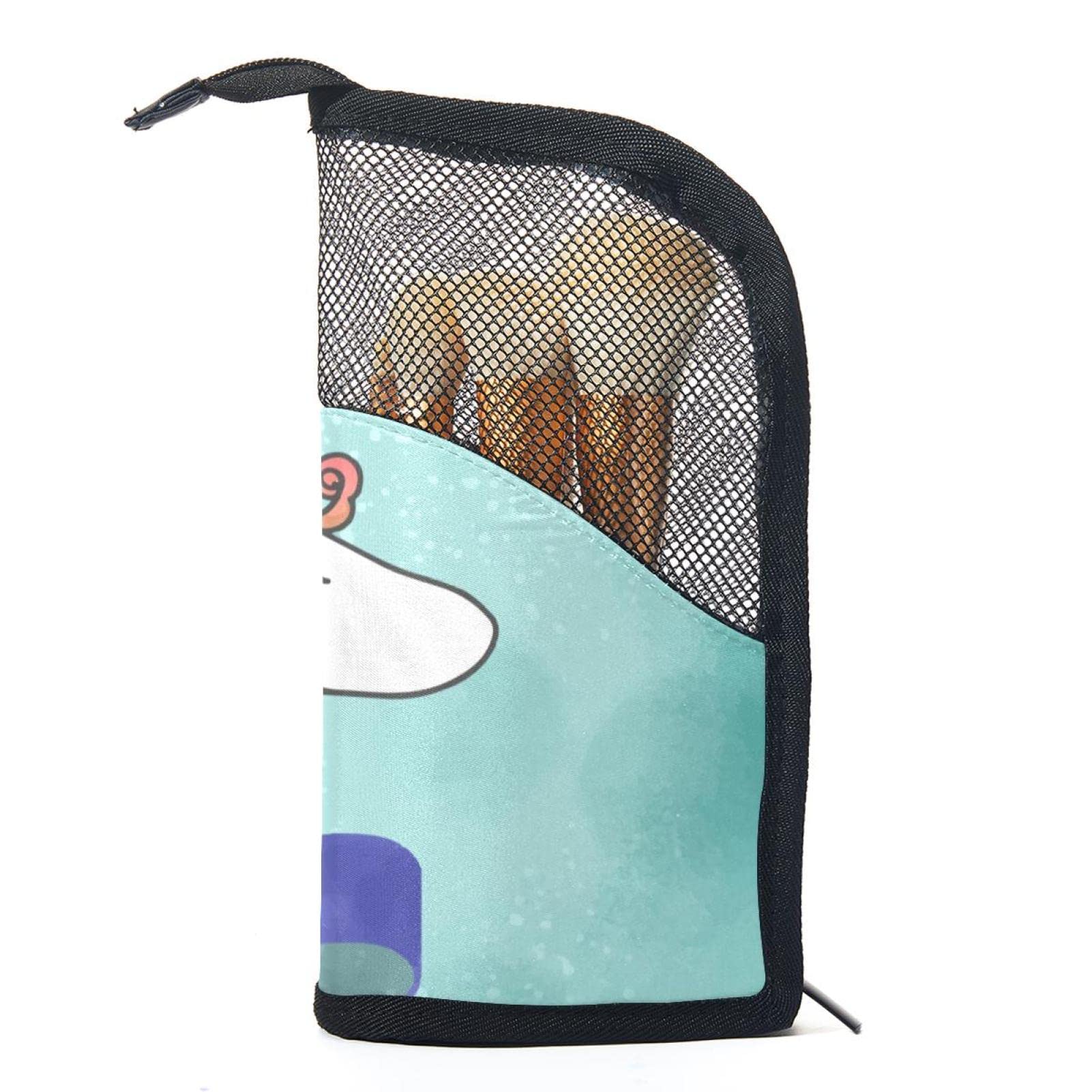 12-Piece Unicorn Makeup Brush Organizer Bag - Cute Cartoon Magical Cosmetic Brush Holder Set with Portable Case | Perfect for Travel, Home Storage & Makeup Artists