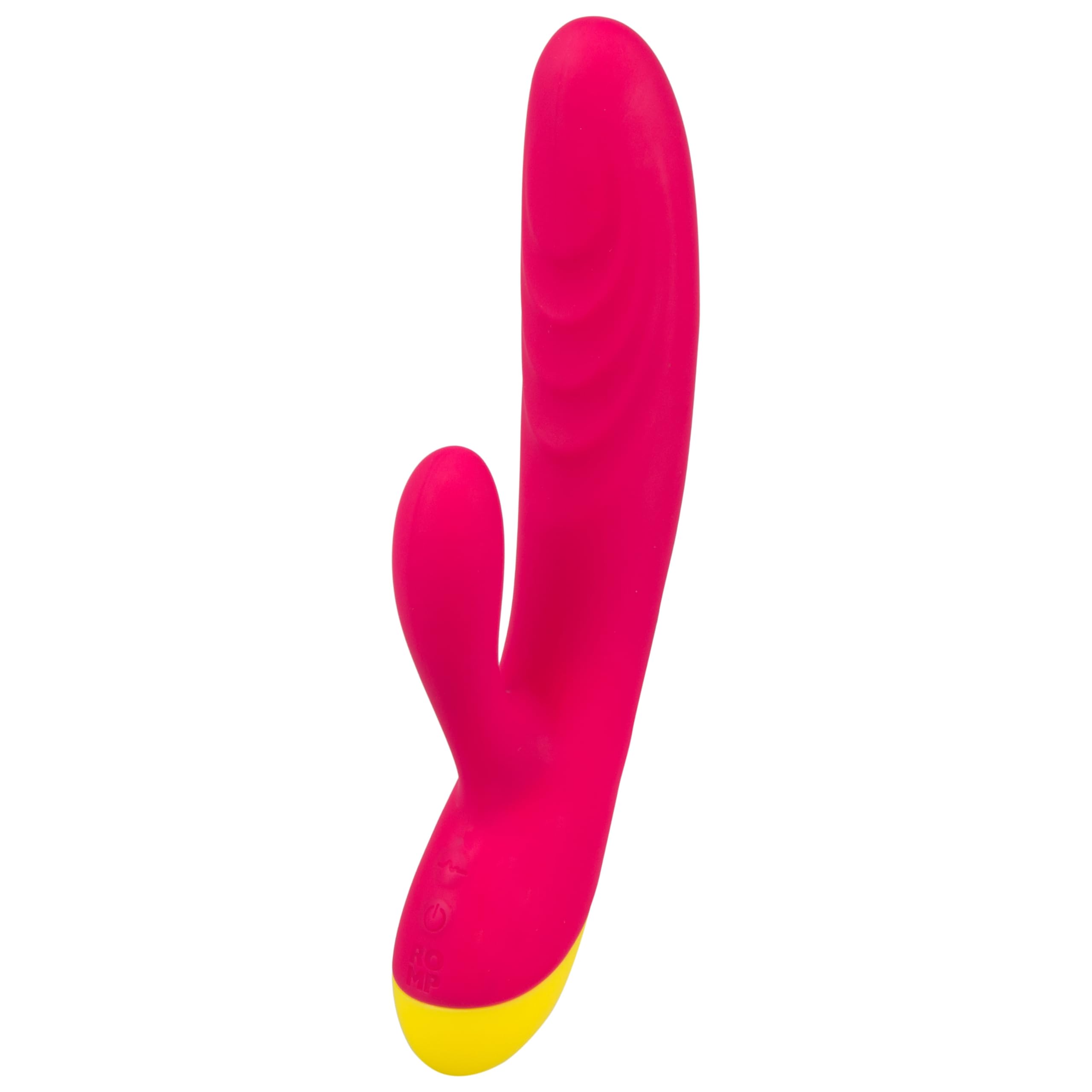 ROMP Jazz Rabbit Vibrator - 6 Speed G Spot & Clitoral Stimulator for Women | Waterproof Flexible Silicone Dildo | Adult Sex Toys for Couples | Perfect for Solo Play & Romantic Nights | Red