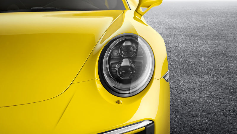 Porsche Tequipment LED Headlights - Black with PDLS Plus | High-Performance Lighting for Porsche 911, Cayenne & Macan | Night Driving & Off-Road Adventure