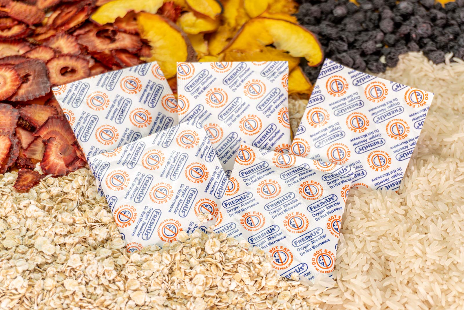 400 Pack - 20cc Oxygen Absorber Packs for Food Storage | Food Grade & Non-Toxic | Extend Shelf Life of Dry Foods | Perfect for Rice, Grains, Nuts & Long-Term Food Preservation (Includes Storage Guide)