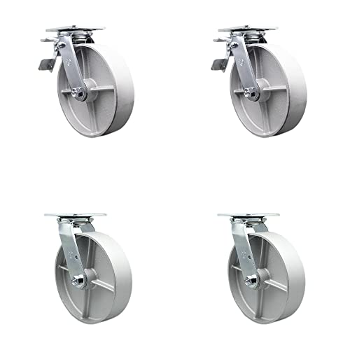 4 Swivel w/2 Lock Brakes & 2 w/Swivel Locks