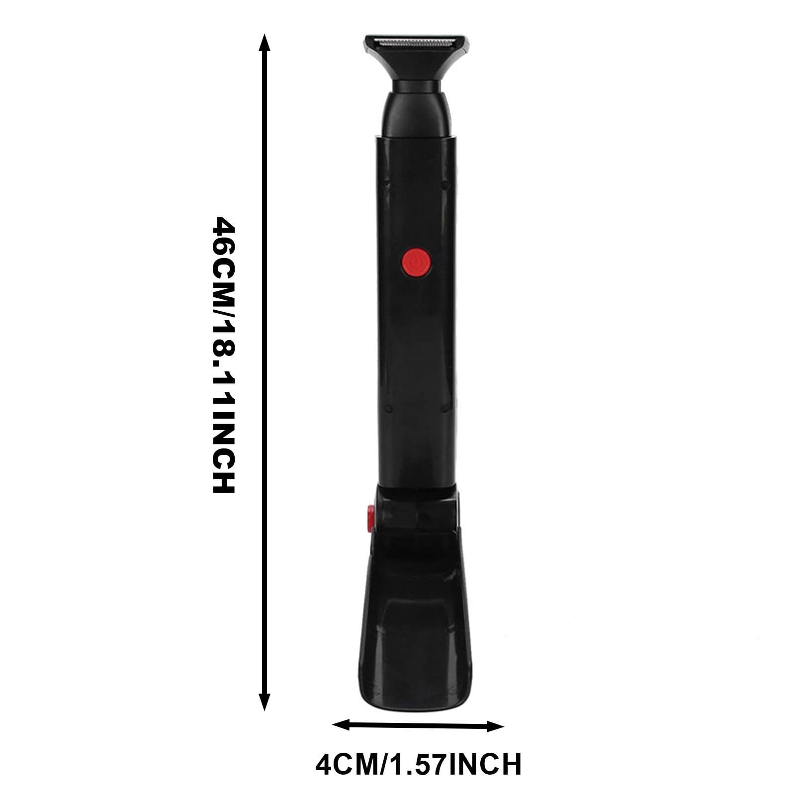 Electric Back Hair Shaver for Men - Long Handle Body Groomer with Safety Blade Technology | Ergonomic Wet/Dry Trimmer for Smooth Shaving | Perfect for Back, Chest & Shoulder Hair Removal at Home or Gym