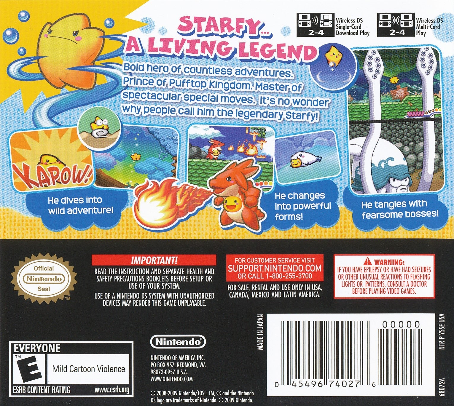 The Legendary Starfy - Adorable Underwater Adventure Game for Nintendo DS | Fun Family & Kids Game for Travel & Relaxation