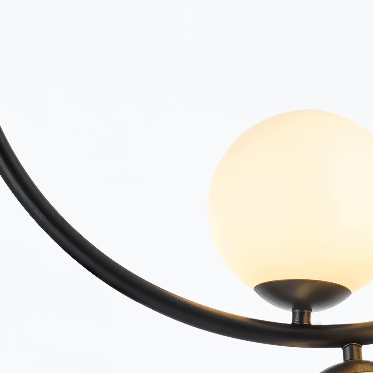 Modern Glass Bubble Pendant Light - Elegant Hanging Chandelier for Dining Room, Kitchen Island & Bedroom Decor - Dimmable LED Lighting Fixture